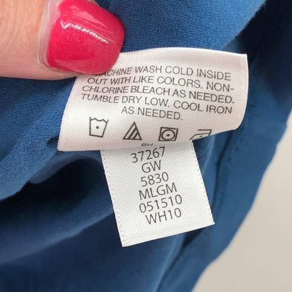 Hanna Andersson Blue Long Sleeve Turtleneck L - Picture 6 of 6